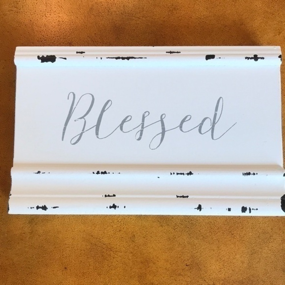 HOLIDAY - Plaque ‘Blessed’ 8x5. NWT